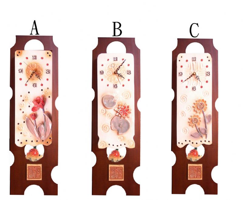 陶製掛鐘~(歡迎批發) - 20081105200131_132124681.jpg(圖)