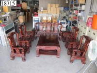18715 紅木雕刻 10件組椅 新竹二手家具,二手辦公桌椅,回收餐飲設備,環保2手家具,估價回收傢俱,搬家二手家具_圖片(1)