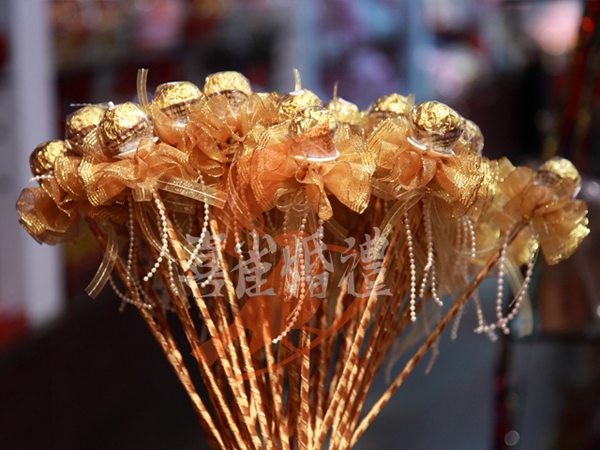 【喜雀婚禮】金莎花棒只要9元!!空花棒不含金莎金莎花束送客禮二次進場畢業禮物情人節禮物  - 20100817220600_54822748.jpg(圖)