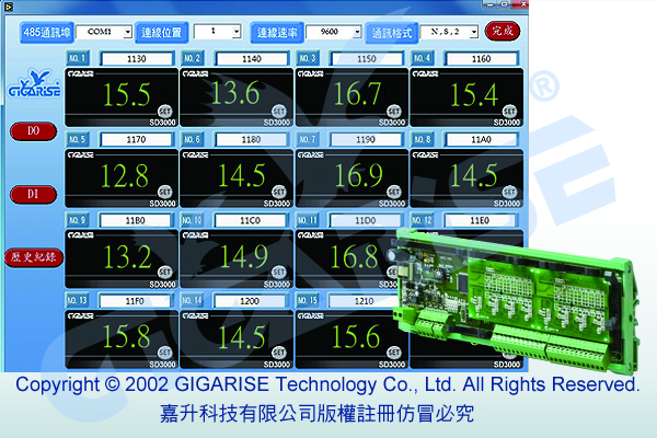 SD3000-CH五迴路溫濕度顯示控制器-8路溫度顯示控制表-多迴路模組化溫度控制器-五迴路溫度顯示控制器-掛壁式灰塵PM2.5顯示傳訊器-水位計液位傳送器-軌道型16迴路溫度PT100顯示控制器 - 20200311190201-620002719.jpg(圖)