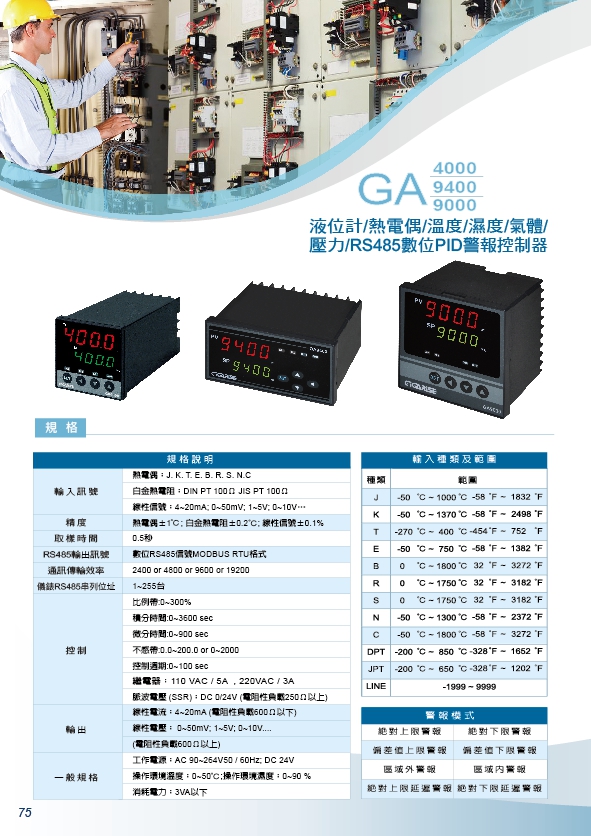 GA9400-溫溼度PID控制器/溫度電動閥控制器/溫度計PID偵測器/三通閥溫度PID控制/表面溫度冰水顯示器/溫度馬達控制/溫度PID電力加濕器/三相匯流排温度監測/貼片表面型溫度計-溫度壓力水管 - 20200319141325-600913376.jpg(圖)