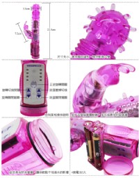 【衝擊爆射4*4變頻肉刺轉珠按摩棒】情趣用品店哪裡有-情趣用品店哪裡有_圖片(2)
