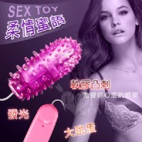 【軟皮顆粒微調式燈光大跳蛋】情趣用品店哪裡有-情趣用品按摩棒_圖片(1)