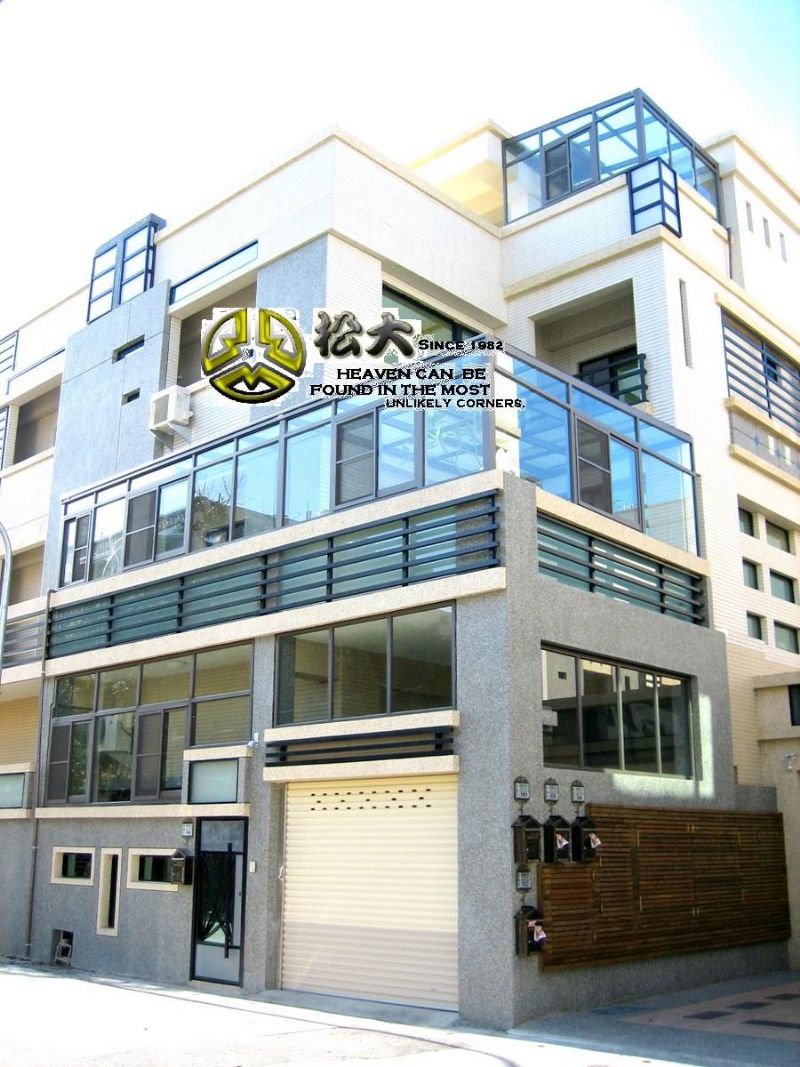 松大牌花園圍籬花架.欄杆.玻璃屋.PC板採光罩.格柵.鋁門窗.棚架.雨庇.扶手  - 20090702165210_525042765.JPG(圖)